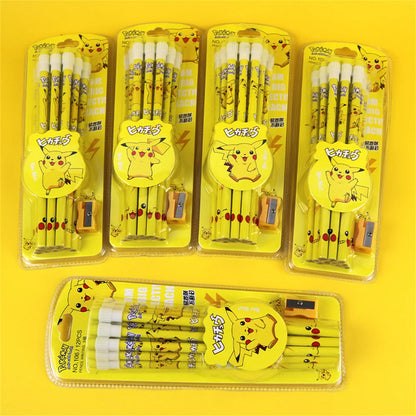 12Pcs Pikachu Pokémon Pencils Set